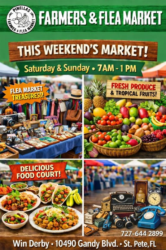 Celebrate America 250 Years Independence at Pinellas Farmers and Flea Market